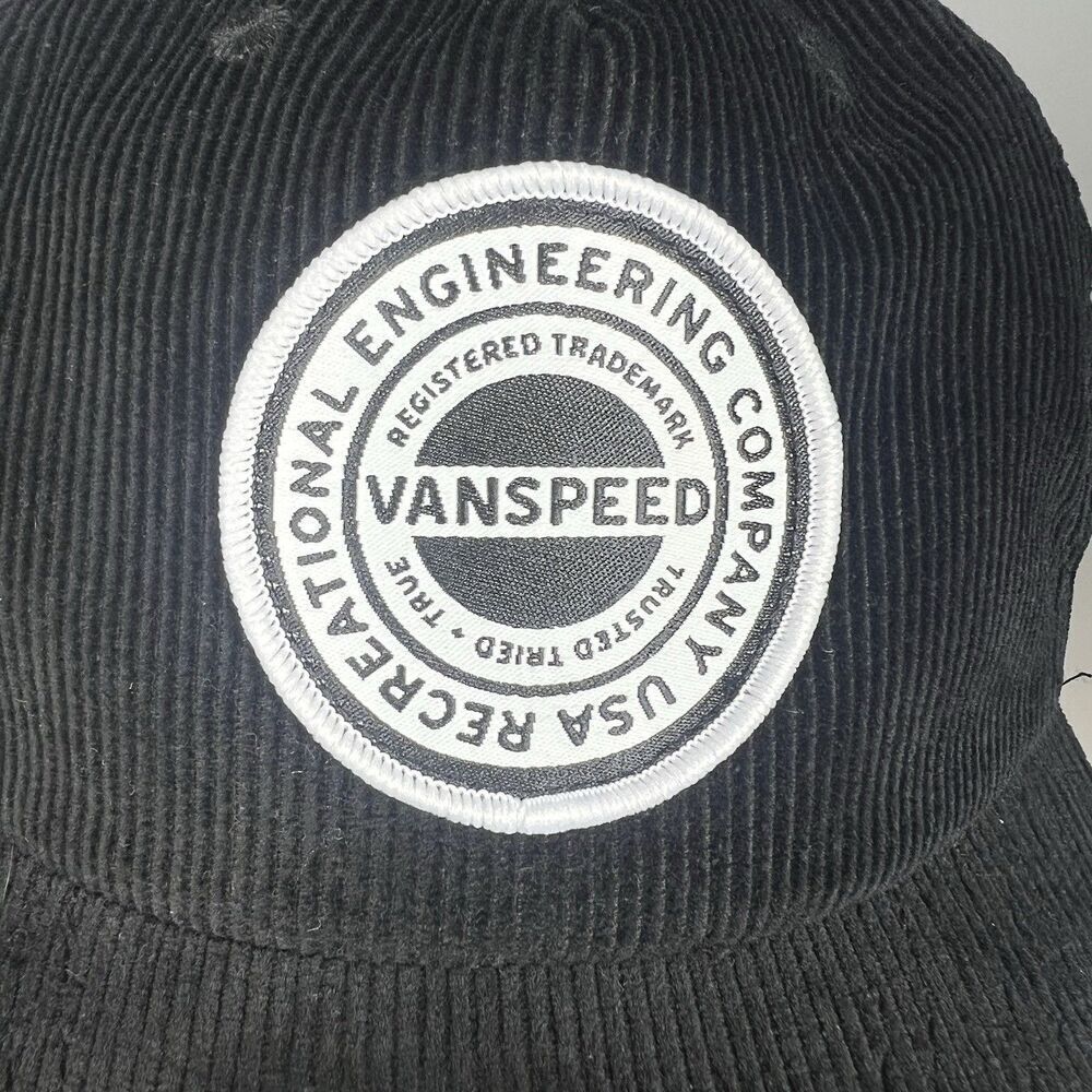 Vanspeed Patch Hat Cap Made California Snapback Black Corduroy Sprinter Van - Picture 2 of 9